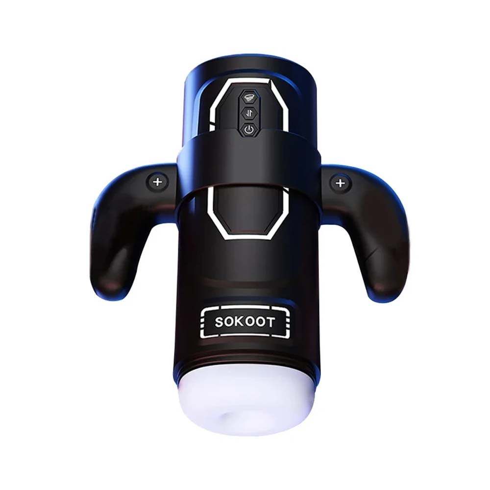 Automatic telescopic sucking male masturbator gamepad cup with multiple modes and intelligent design.