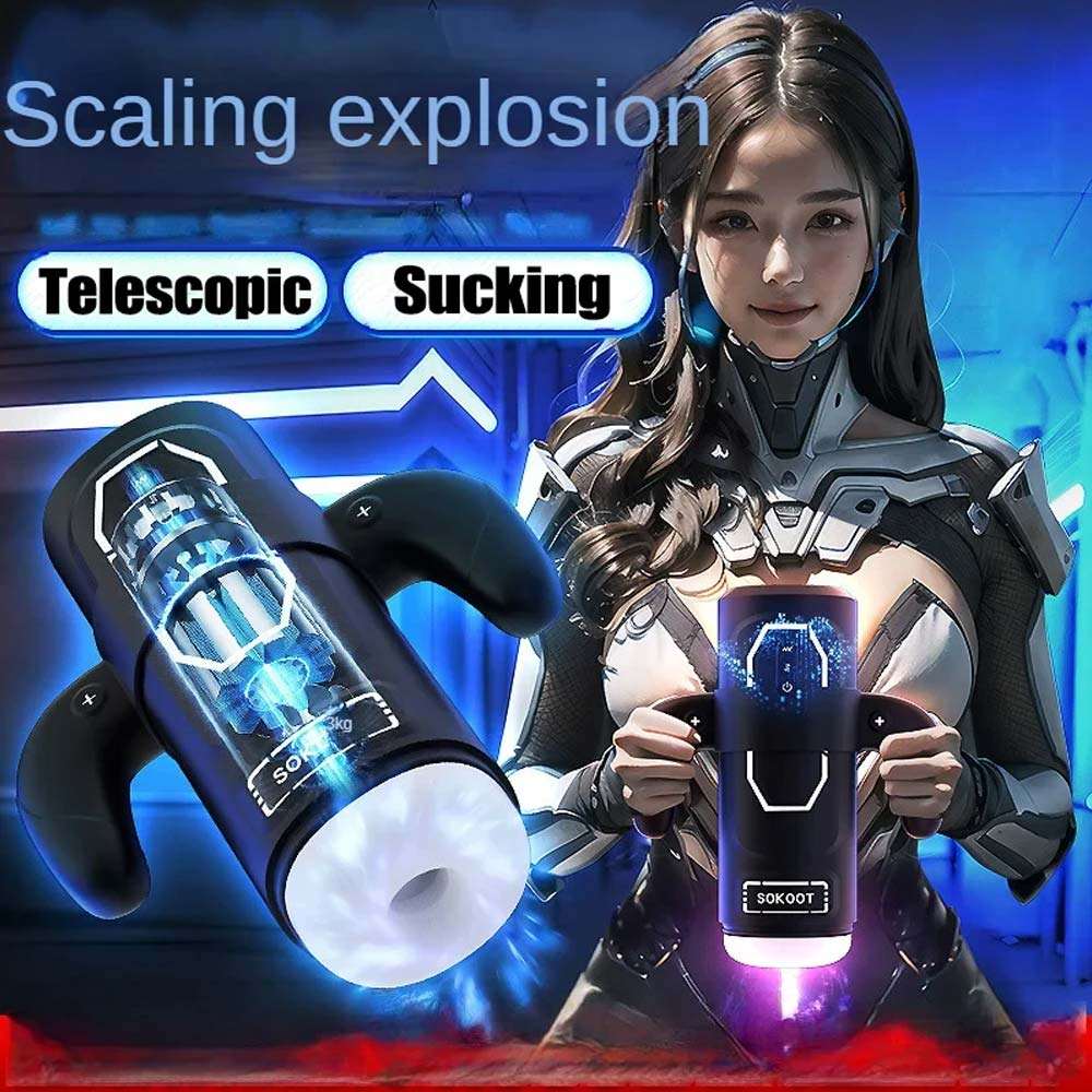 Automatic Telescopic Sucking Male Masturbator Gamepad with multiple modes and intelligent design.