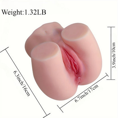 1.32LB Realistic Big Ass Masturbator with Tight Dual Entries