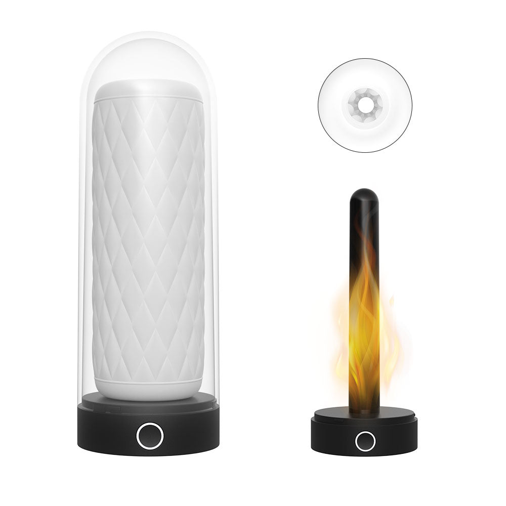 6.2-Inch Heated Stroker with Medical-Grade Silicone and Textured Channel.