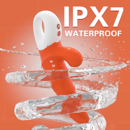 2-in-1 Greedy Girl dual-control suction vibrator with ribbed texture and clitoral suction, IPX7 waterproof.