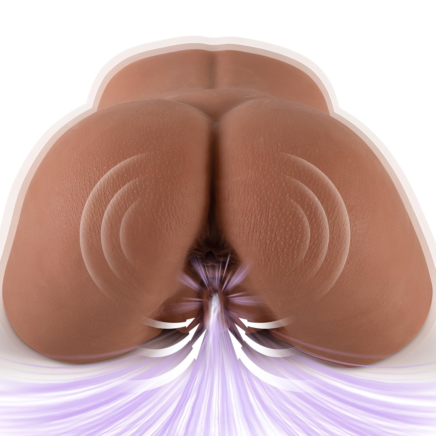 Realistic 3D textured male masturbator toy with automatic sucking and vibrating features.