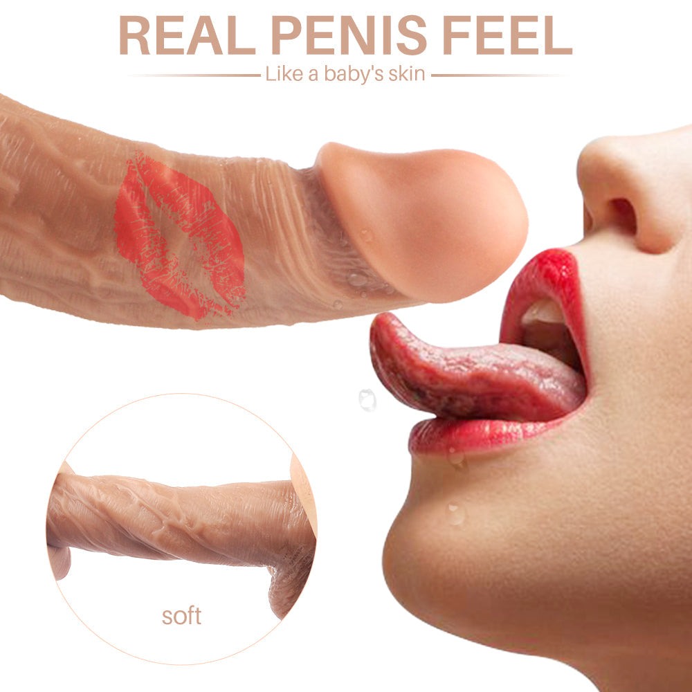 Realistic dildo pump with lifelike texture, bendable shaft, and vibrating features for versatile play.