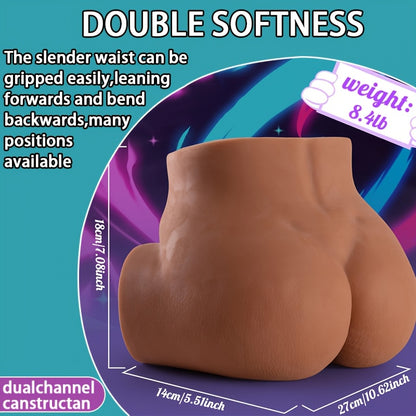 Realistic 3D Textured Sucking Vibrating Male Masturbator with Rechargeable Battery