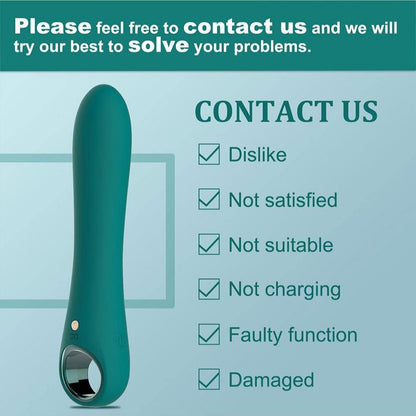 G Spot Vibrator Dildo with Contact Us information and product issues listed