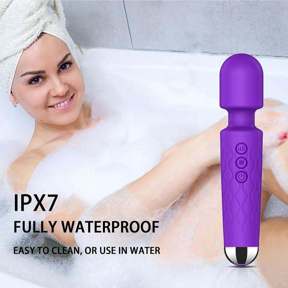 Portable purple Knight vibrator, waterproof clitoral stimulator, ideal for on-the-go pleasure.