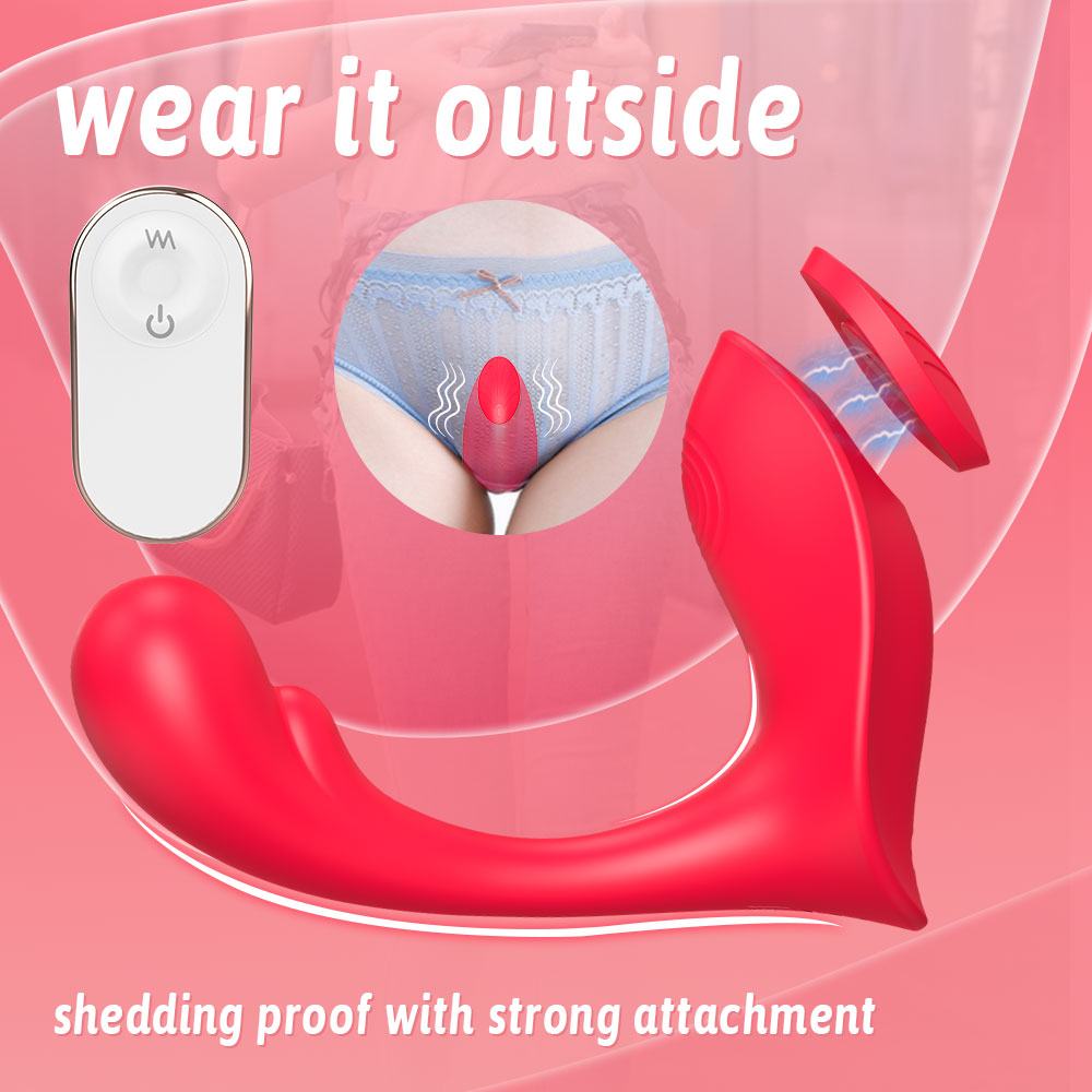 Remote-controlled wearable magnetic vibrating egg for discreet outdoor pleasure, featuring strong adhesion and 9 modes.